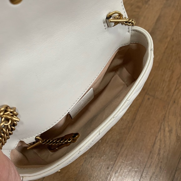 Authentic Gucci super mini Marmont white - Picture 8 of 8